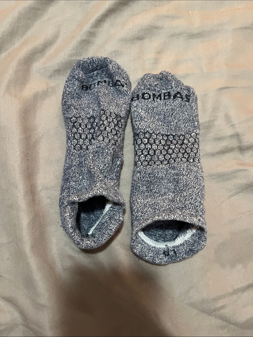 Bombas Men's No-Show Athletic Socks - Heather Gray